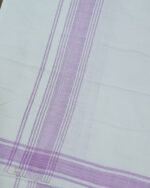 Kerala Handloom Pink Elegance Dhoti - Image 2