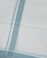 Kerala Handloom Light green Stripes Dhoti - Image 2