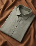 Muslin Khadi Grey Casual Shirt