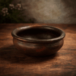 Traditional Handmade Fish Curry Pot Black