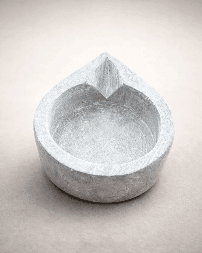1 Soapstone Diya Lamp - Image 1