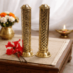 Golden Brass Incense Holder - Image 2