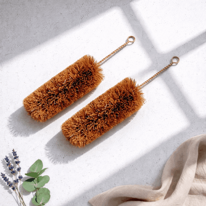 bottle brush 5(1) Natural Coir Mini Bottle Cleaning Brush - Image 1
