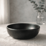 Longpi Black Pottery Serving Bowl 9 inches