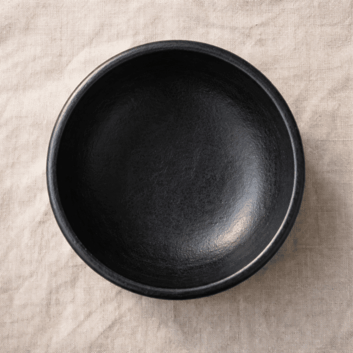 Longpi Black Pottery Serving Bowl 9 inches - Image 2