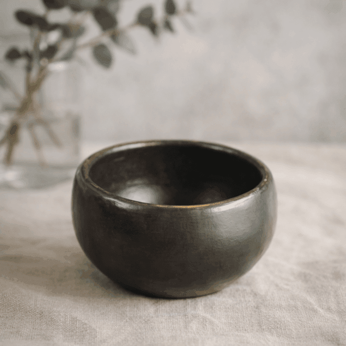 bowl4(1) Longpi Black Pottery Dip Bowl - Image 1