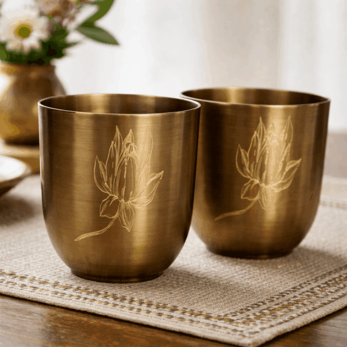 Antique Brass Water Jug - Image 4