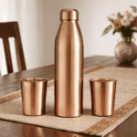 Copper Bottle Set with Tumblers