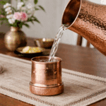 Hammered Copper Carafe with Tumbler - Image 3
