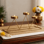Modern Tri Centerpiece Tea Light Candle Holder - Image 2