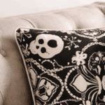 Premium Handloom Cotton black & white Cushion Cover Set of 2(16×16 inches) - Image 2