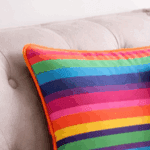 Premium Handloom Cotton Multicolour Cushion Cover Set of 2(16×16 inches) - Image 2