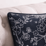 Premium Handloom Cotton black & white Cushion Cover Set of 2(16×16 inches) - Image 2
