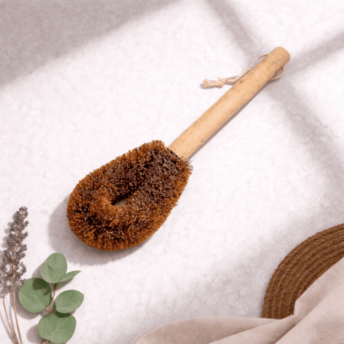 e06415eb-1a3e-42f7-8528-824307289625 Kitchen Pot and Pan Coir Tawashi Brush | Coconut Bristles - for Vessels Cleaning | 30 Cm - Image 1