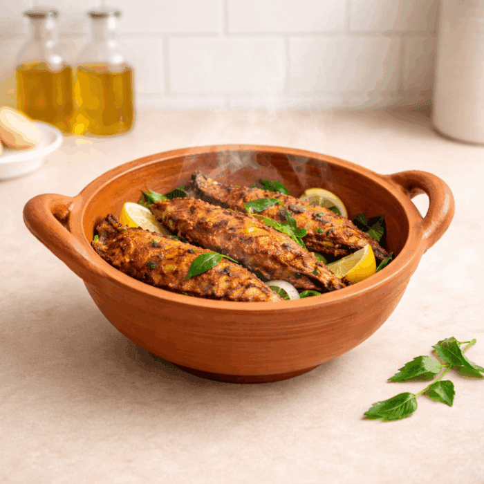 Handmade Clay Frying Pan - Image 2