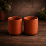 HandMade Unglazed Royal Clay Glass Set – 300ml