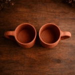Handcrafted Royal Clay Mugs Set of 2 – 400ml - Image 2