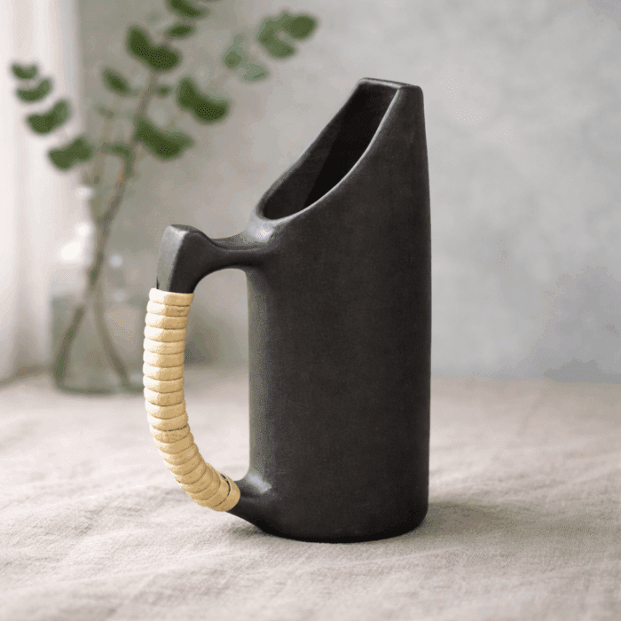 jug1(1) Longpi Black Pottery Water Jug - Image 1
