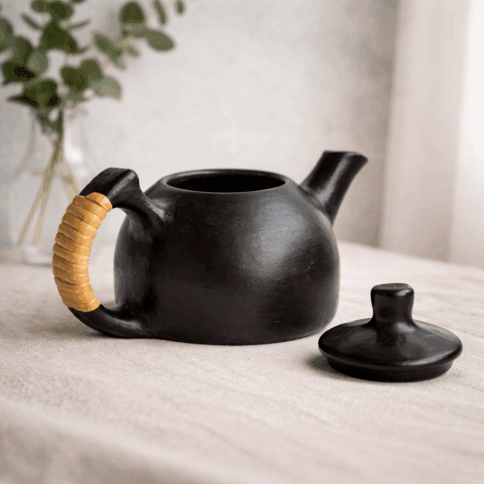 Longpi Black Pottery Tea Pot - Image 2
