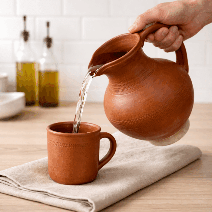 Handmade Clay Water Jug/Kooja - Image 2