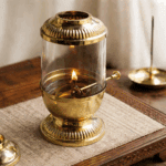 Pure Brass Oil Lamp with Wick