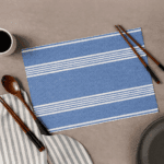 Handwoven Cotton Table Mats With Multicolour (Set of 6 Pcs)
