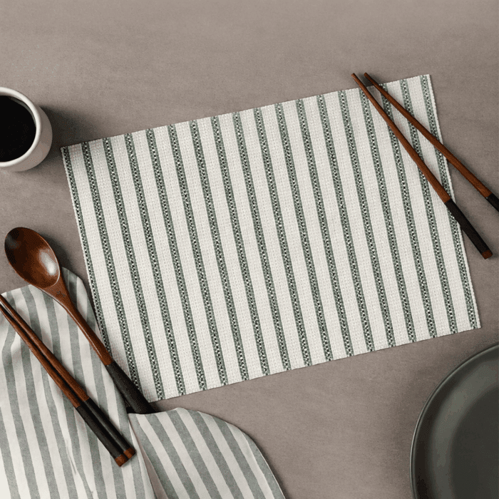 mat4(1) Handwoven Cotton Table Mats With Multicolour (Set of 6 Pcs) - Image 1