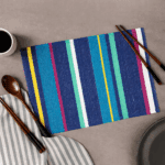 Handwoven Cotton Table Mats With Multicolour (Set of 6 Pcs)