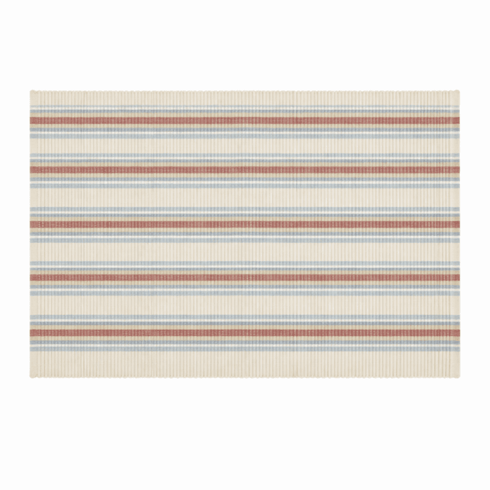 Handwoven Cotton Table Mats With Multicolour (Set of 6 Pcs) - Image 2