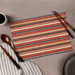 Handwoven Cotton Table Mats With Multicolour (Set of 6 Pcs)