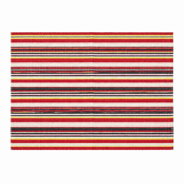 Handwoven Cotton Table Mats With Multicolour (Set of 6 Pcs) - Image 2