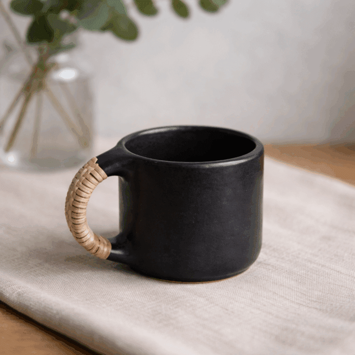 mug3(1) Longpi Black Pottery Coffee Cup - Image 1