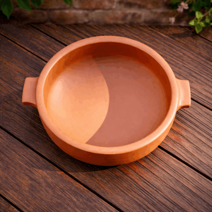 Unglazed Clay Hot Pot for Serving with Lid - Image 3