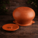 Unglazed Clay Earthen Pot with Lid - Image 3