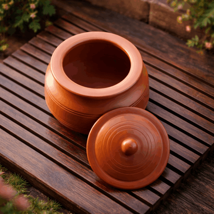 Unglazed Clay Cooking Pot - Image 2