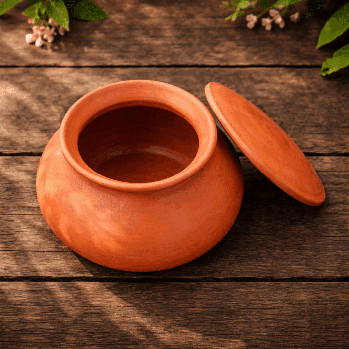 Handcrafted Clay Pot for Cooking & Serving 3L - Image 2
