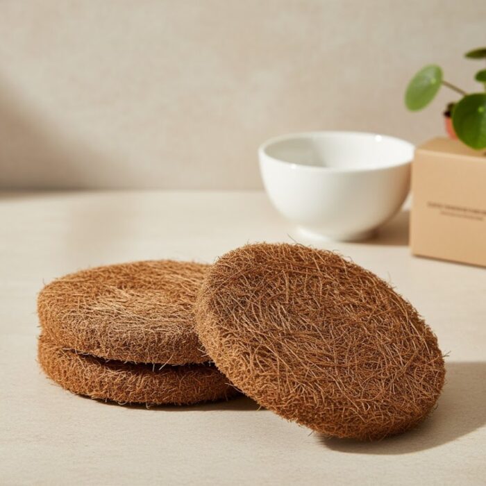 scrub 1(2) Coir Utensil Washing Scrub (Pack of 6) - Image 1