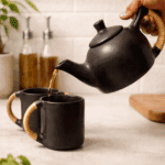 Longpi Black Pottery Tea Set || Tea Pot & Mugs - Image 2