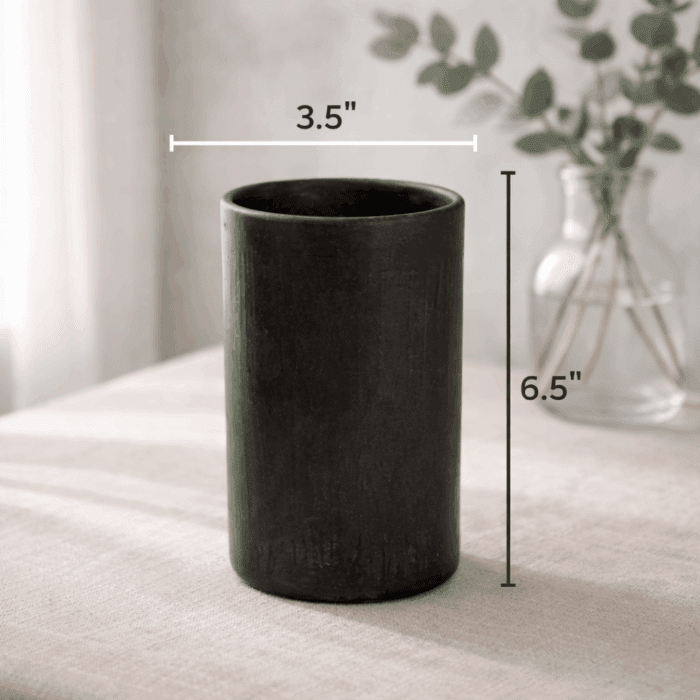Longpi Black Pottery Tumbler Large - Image 2