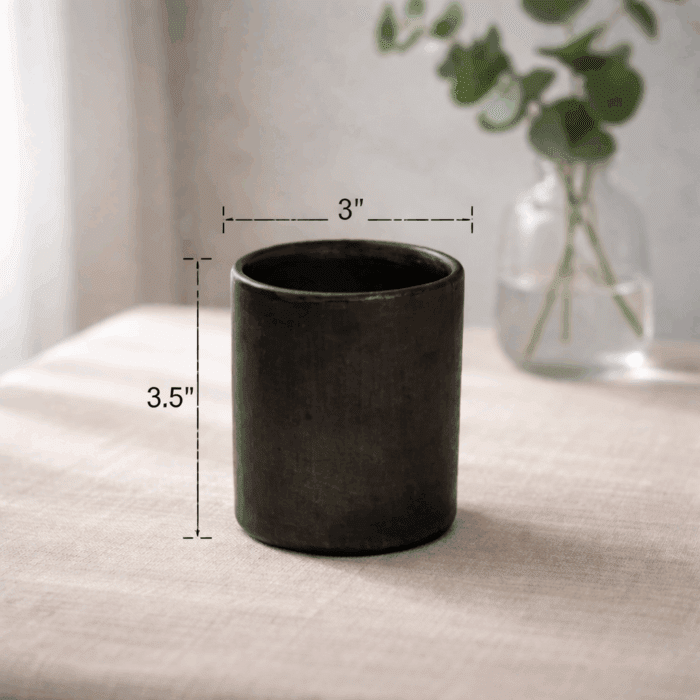 Longpi Black Pottery Tumber Small - Image 2