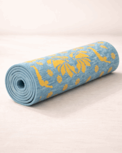 Pure Cotton Handwoven Blue Yoga & Multipurpose Mat - Image 3