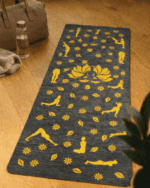Pure Cotton Handwoven Grey Yoga & Multipurpose Mat