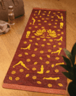 Pure Cotton Handwoven Brown Yoga & Multipurpose Mat
