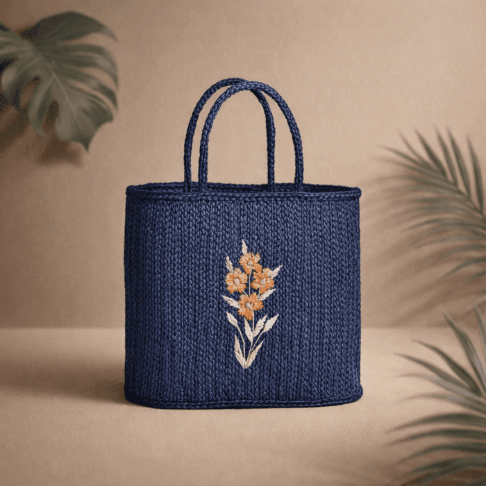 1 Banana Fiber Handcrafted Bag - Image 1