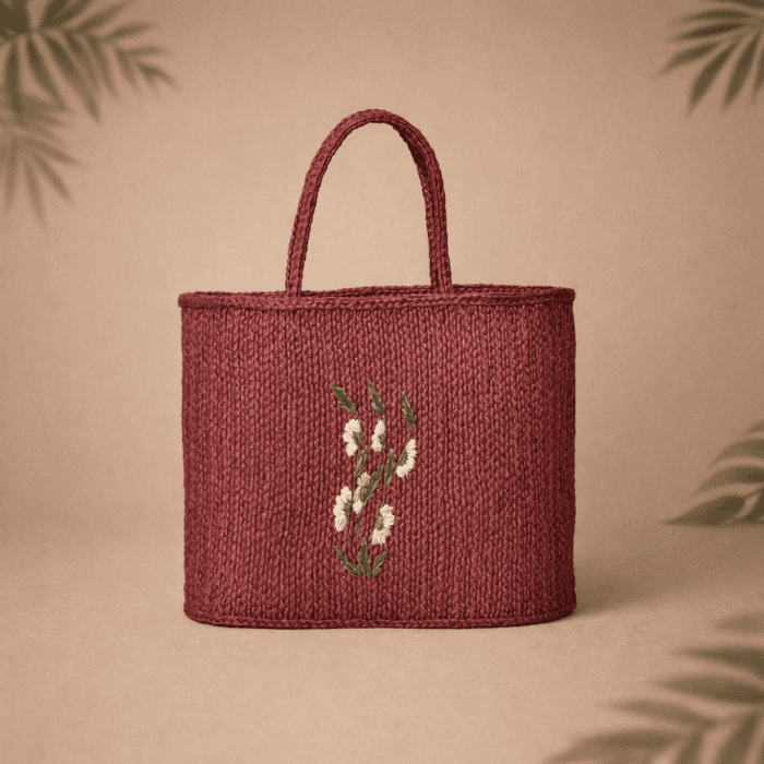 10(58) Banana Fiber Handcrafted Bag - Image 1