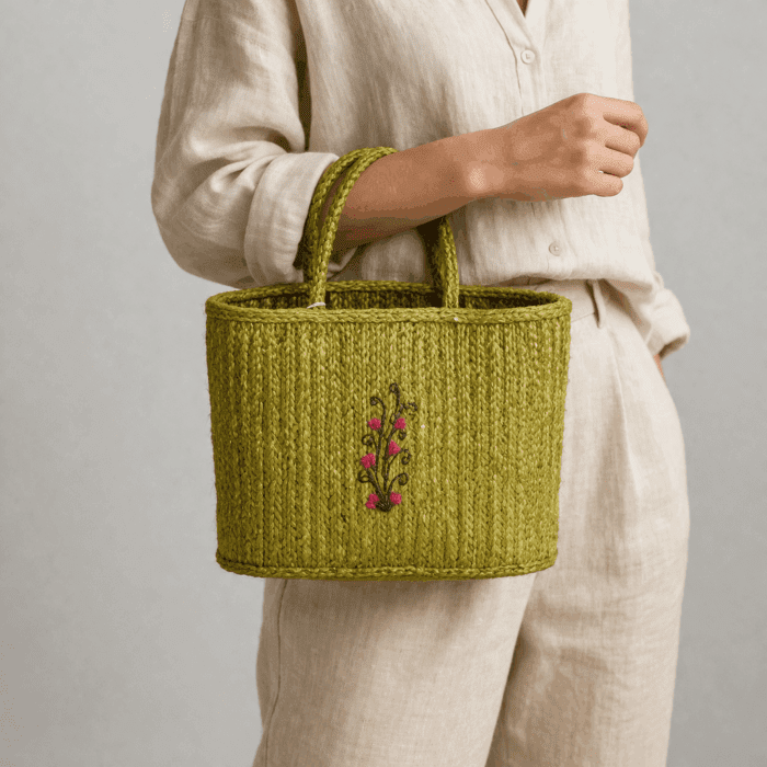 Banana Fiber Handcrafted Bag - Image 3