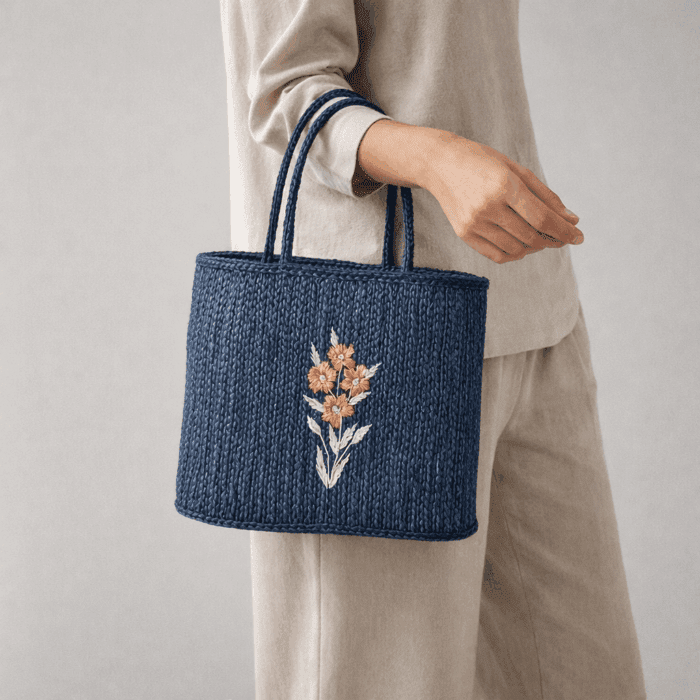 Banana Fiber Handcrafted Bag - Image 3