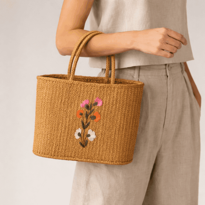 Banana Fiber Handcrafted Bag - Image 3