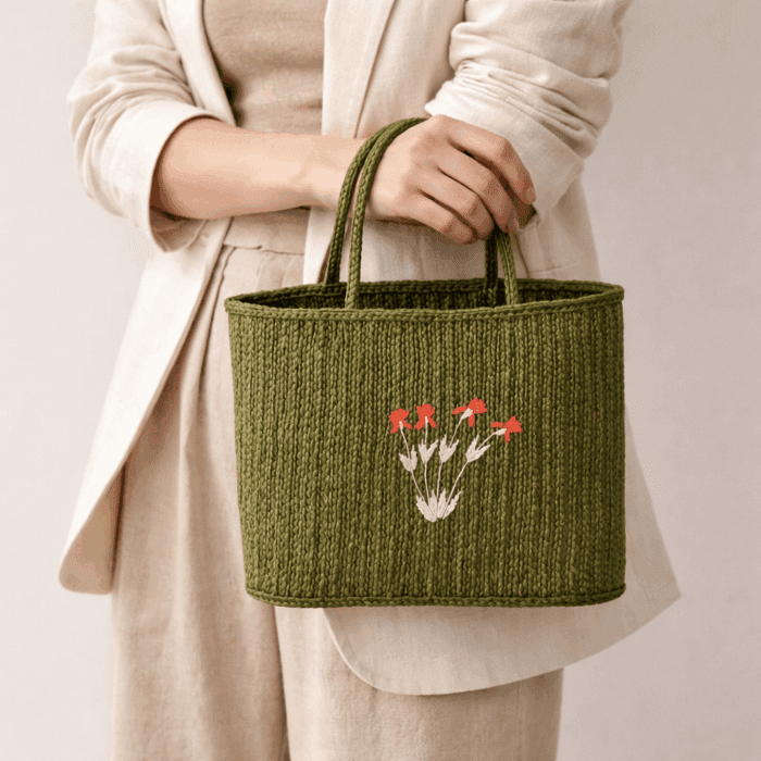 Banana Fiber Handcrafted Bag - Image 3