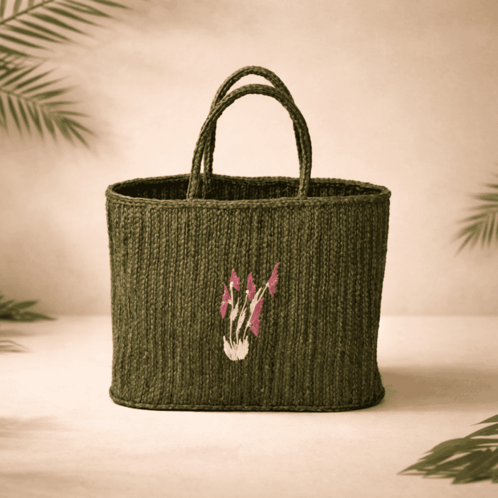 28(123) Banana Fiber Handcrafted Bag - Image 1